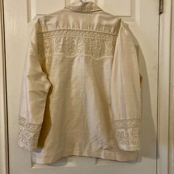 Excellent Condition, SZ 1X, Coldwater Coldwater Creek Jacket, Ivory - Picture 2 of 5